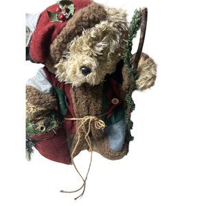 Christmas Woodland Santa Claus Teddy Bear Plush